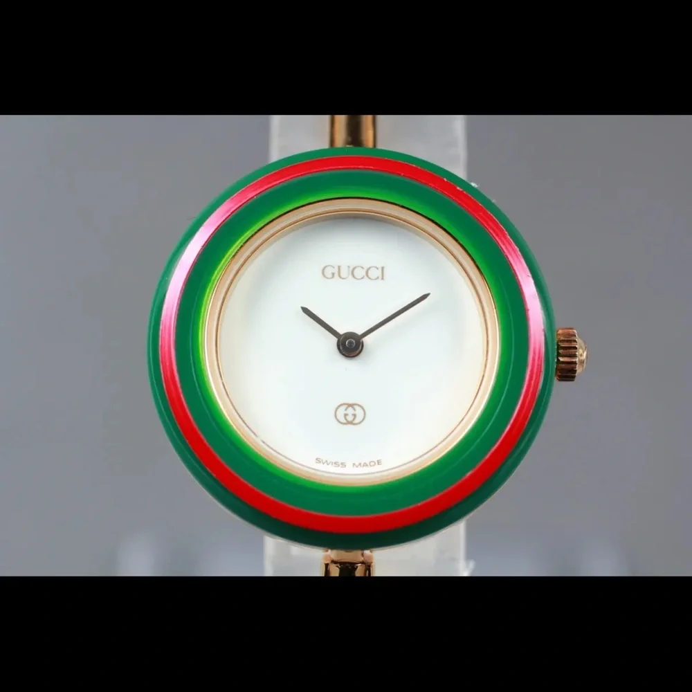 VINTAGE RARE 14k Gold! GUCCI! All the RAGE! Collectors Watch Bracelet